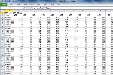 データはエクセル化され、解析は自由自在
