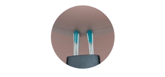 後頭部電極を3秒で装着